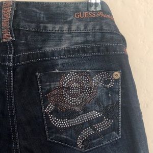 Guess jeans with rhinestones